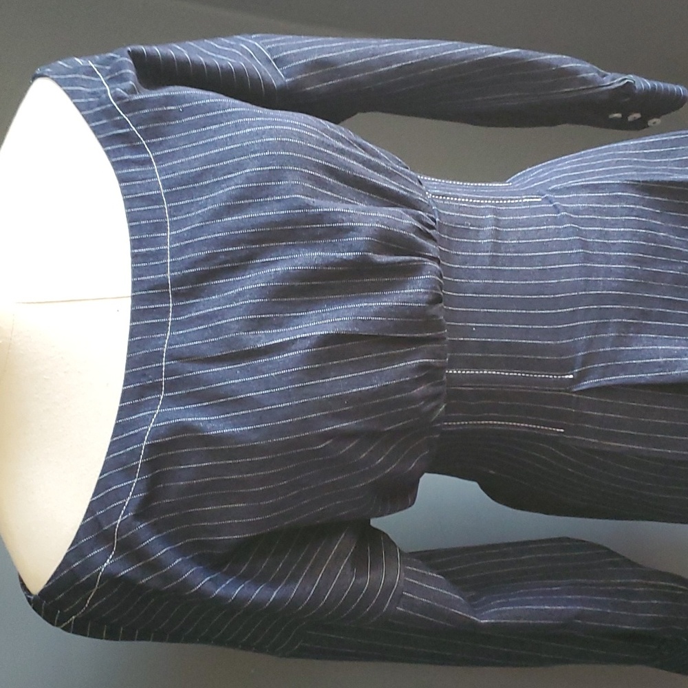 Lovers + Friends mini pinstripe denim dress size xs - Picture 5 of 17